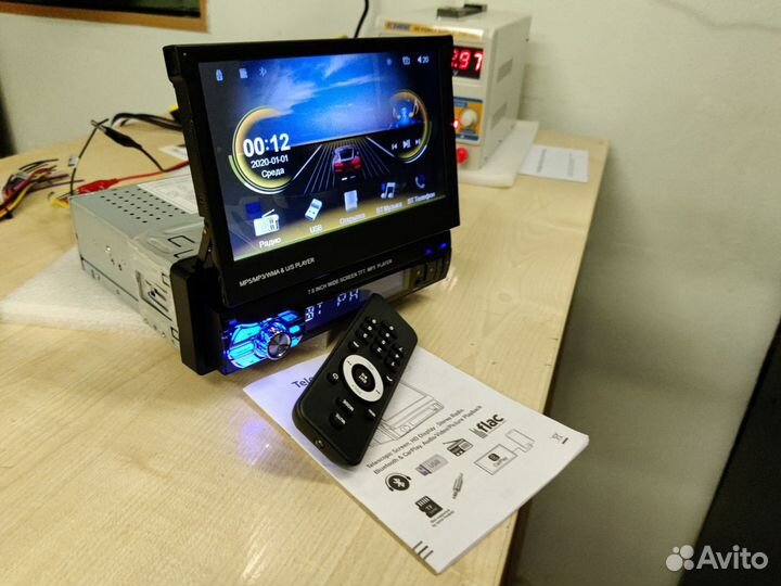 Магнитола 1 din с экраном 7 дюймов