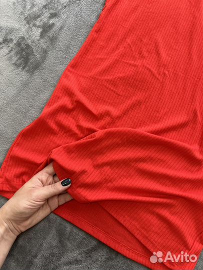 Платье летнее красное