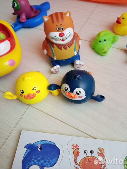 Ванночка для малыша, игрушки для ванны