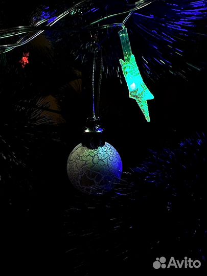 Ёлочные игрушки Новогодние шары 3 см