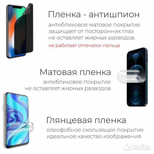 Гидрогелевая пленка Honor X7