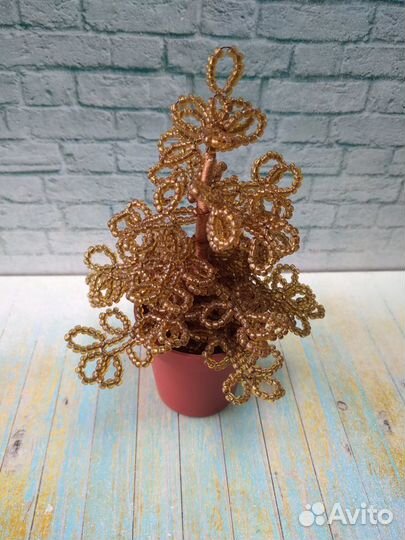 Деревья из бисера (ручная работа).Цена за все 5 шт