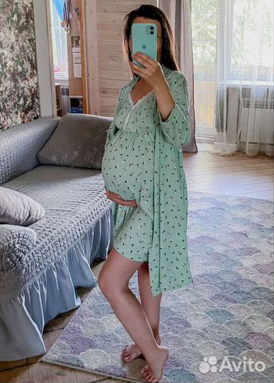 Халат и сорочка для беременных