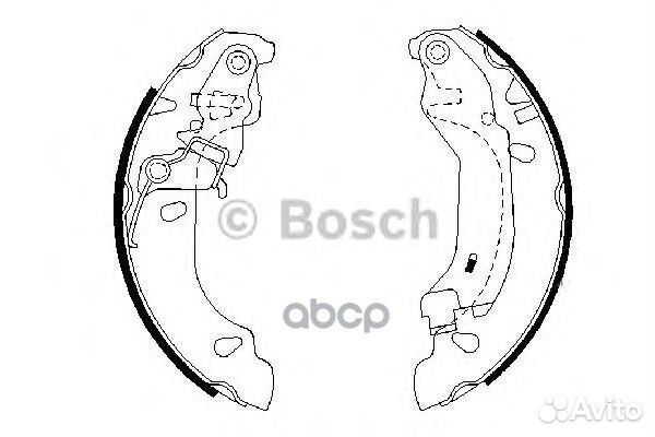 0 986 487 669 колодки барабанные Fiat Panda