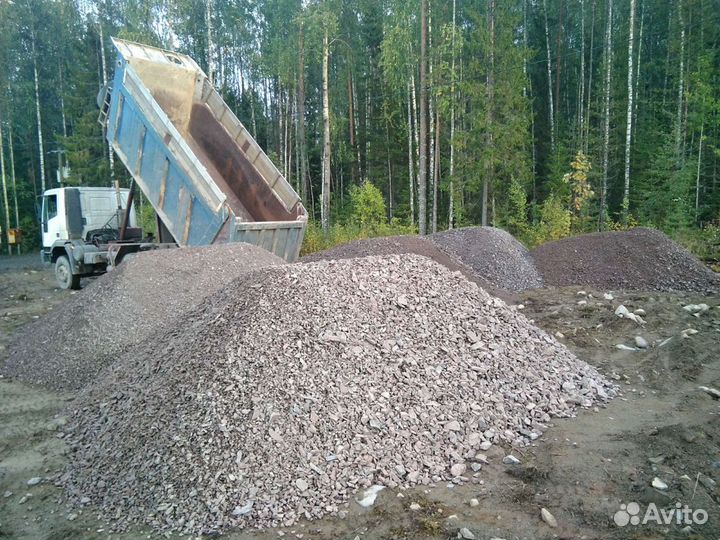Щебень,песок,самосвал