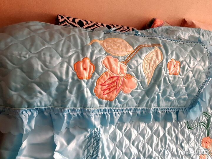 Покрывало на 2-спальн.кровать и тюль