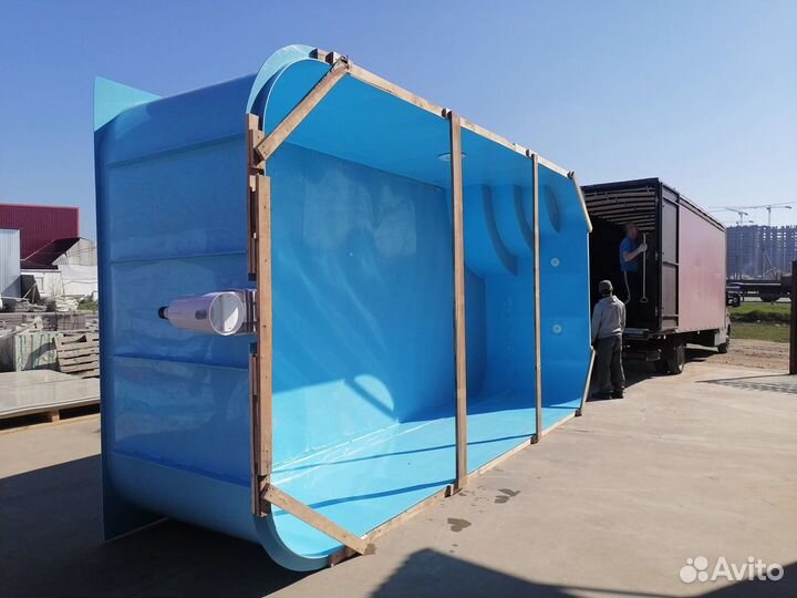 Бассейн из полипропилена 3х5х1,5
