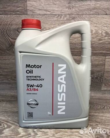 Моторное масло Nissan 5w40 A3/B4 5л объявление продам