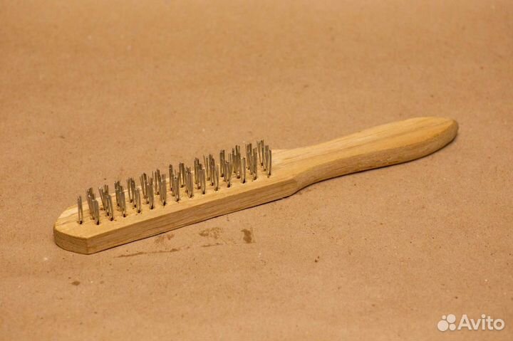 Металлическая щетка Спарта 3-х рядная