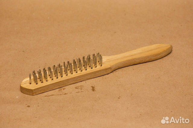 Металлическая щетка Спарта 3-х рядная