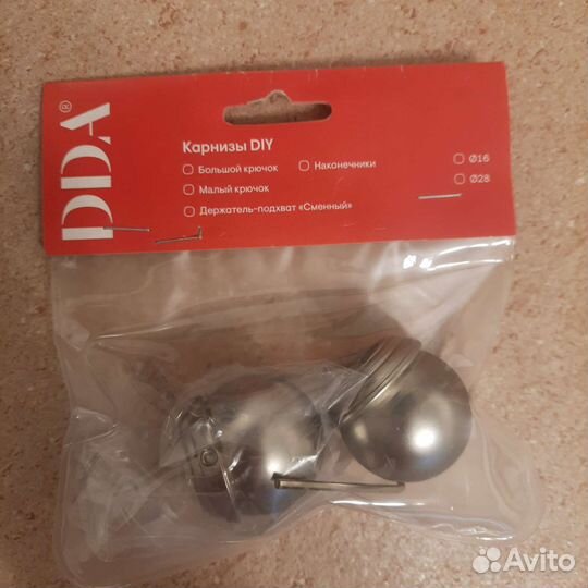 Наконечники для карниза, 16мм