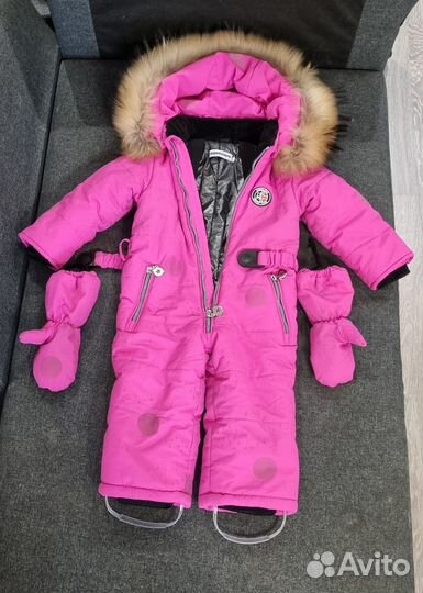 Детский зимний комбинезон на девочку 86