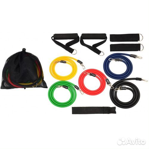 Эспандер трубчатый profi-FIT, универсальный, 5 в 1