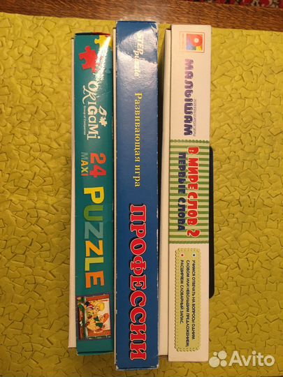 Пазлы и настольные игры с 3 лет б/у