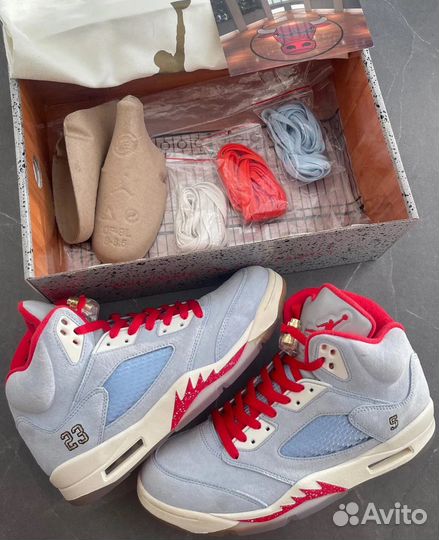 Кроссовки Nike Air Jordan 5 Trophy Room Ice Blue