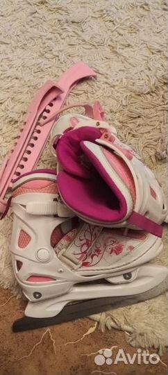 Коньки раздвижные для девочки 4-6 лет