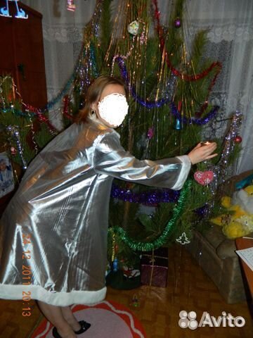 Взрослый костюм снегурочки