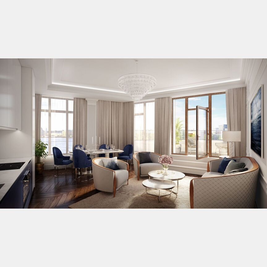 3-к. квартира, 90,2 м², 6/8 эт.