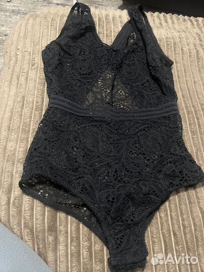 Боди женское черное