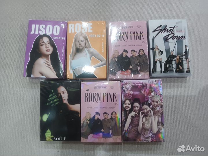 Ломо карты lomo black pink, stray kids, (g)i-dle