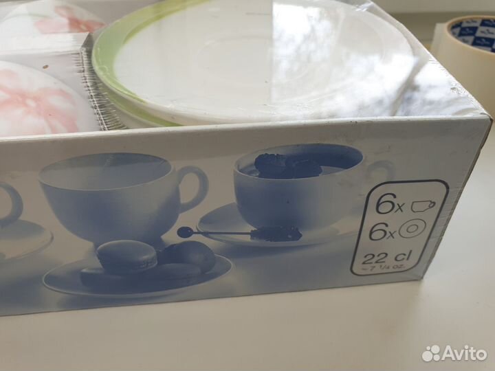 Чайные чашки набор Luminarc. Франция