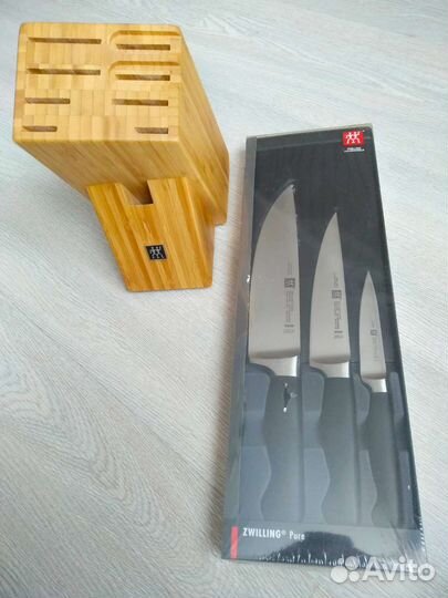 Набор кухонных ножей новый, в упаковке:Zwilling
