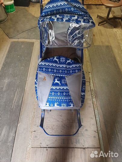 Детские санки коляска