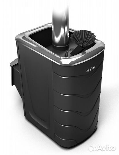 Печь банная Гейзер 2014 Inox антрацит дн зк (тмф)