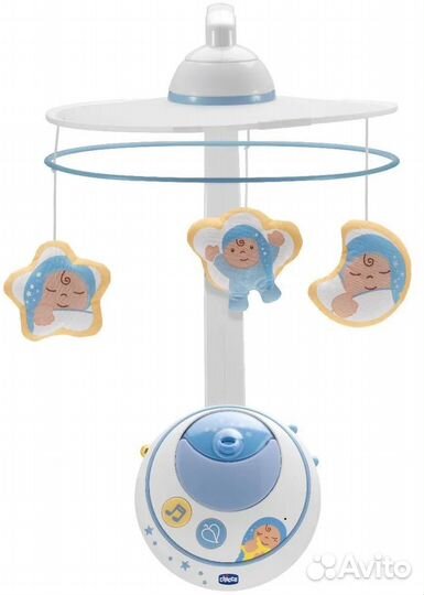 Мобиль Chicco Волшебные звезды цвет голубой