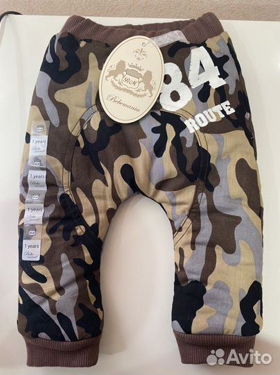 Теплые штаны для мальчика 68