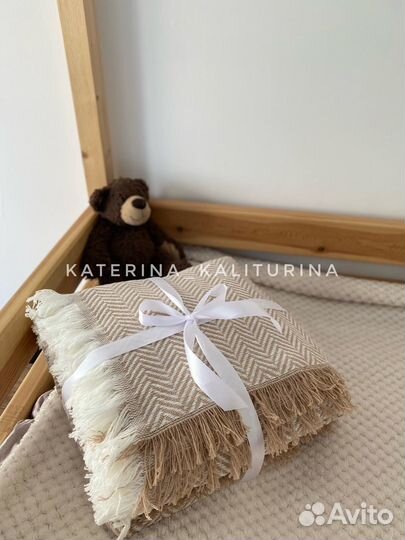 Плед покрывало сканди 200х220см. Россия