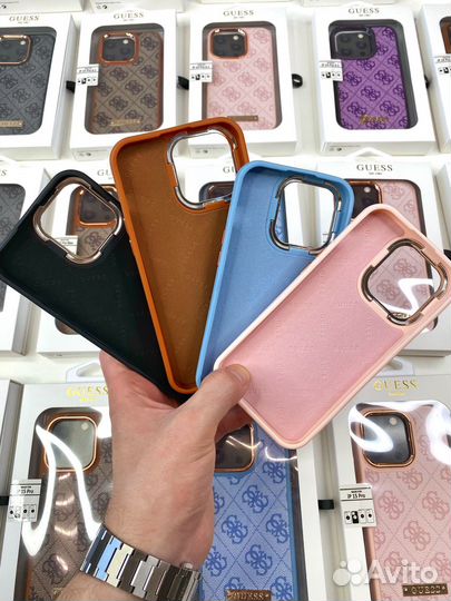 Чехлы Guess на iPhone 14/15, Pro/Max (Копия)
