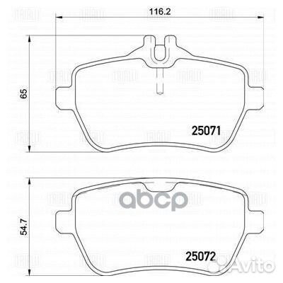 Колодки торм. для а/м Mercedes S-Class (W222)