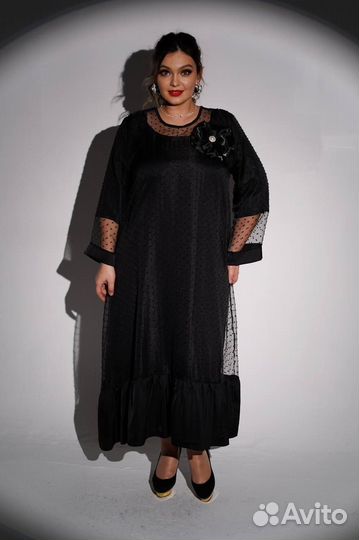 Платье большого размера 52,54,56,58