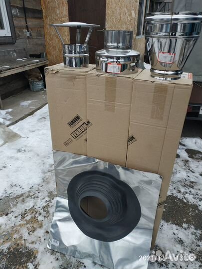Продам печку-буржуйку, комплект дымохода