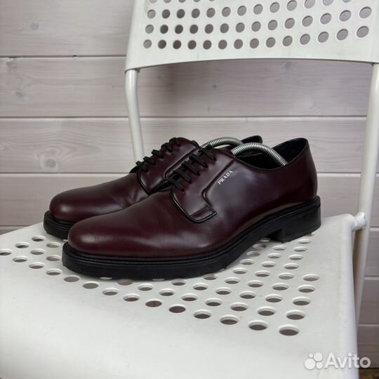 Prada мужские кожаные ботинки