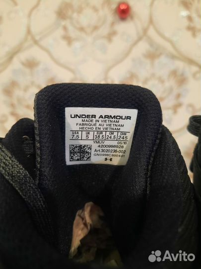 Кроссовки under armour 38.5 размер Баскетбольные