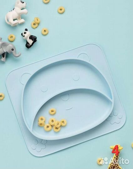 Тарелка силиконовая детская