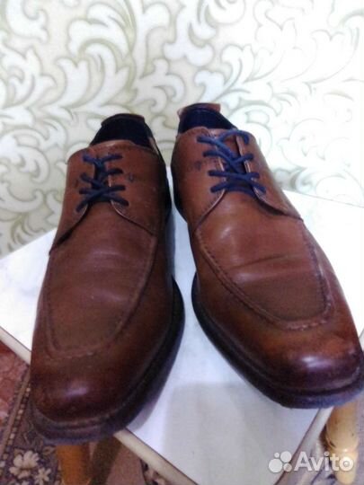 Мужские кожаные туфли от бренда bugatti 40 размер