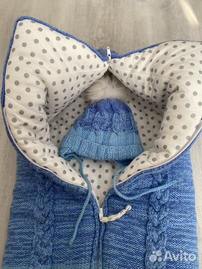 Конверт на выписку для мальчика зимний