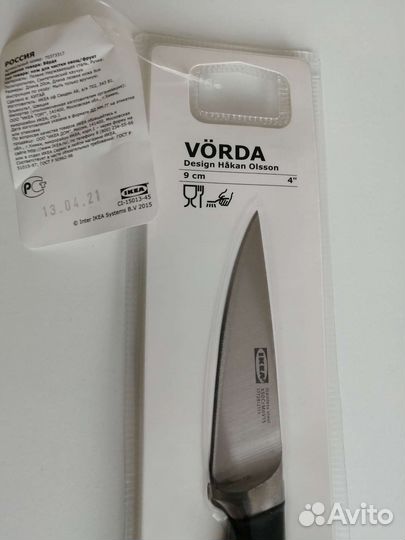Нож икеа верда вёрда vorda vörda 9см нож IKEA икеа
