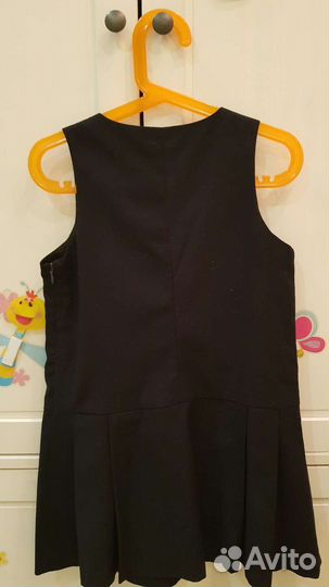 Школьный сарафан синий