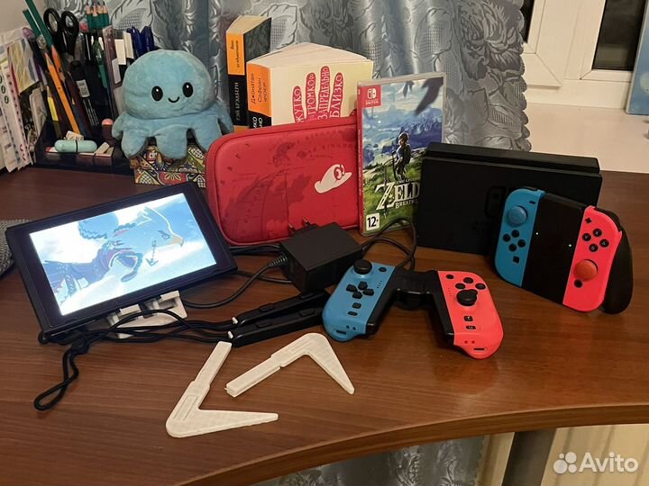 Nintendo switch rev 2 32 gb/128gb с играми