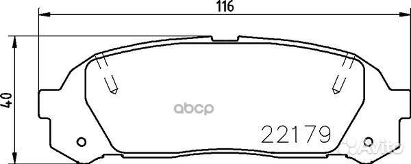 Колодки тормозные дисковые зад (PF-1409) NP