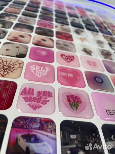 Глянцевые 3д-наклейки любой формы опт