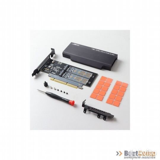 Адаптер M.2 x 2 NVMe SSD в PCIe 4.0 x8 KS-is (KS-8