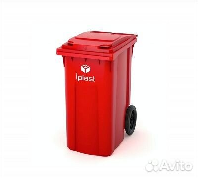 Контейнер для мусора и тбо 120 литров