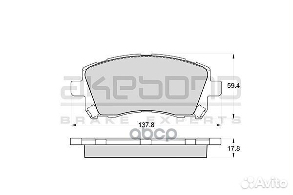 Колодки тормозные дисковые передние subaru fore