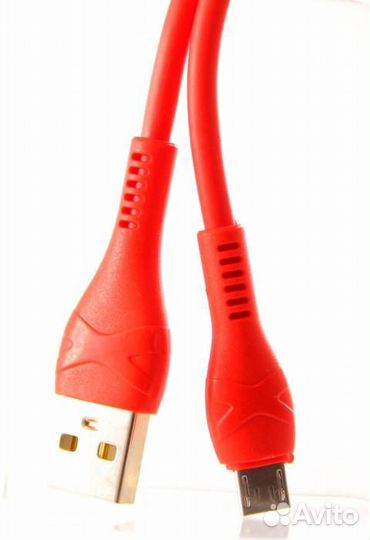 Кабель micro USB X, 1.7A, Красный, 1м