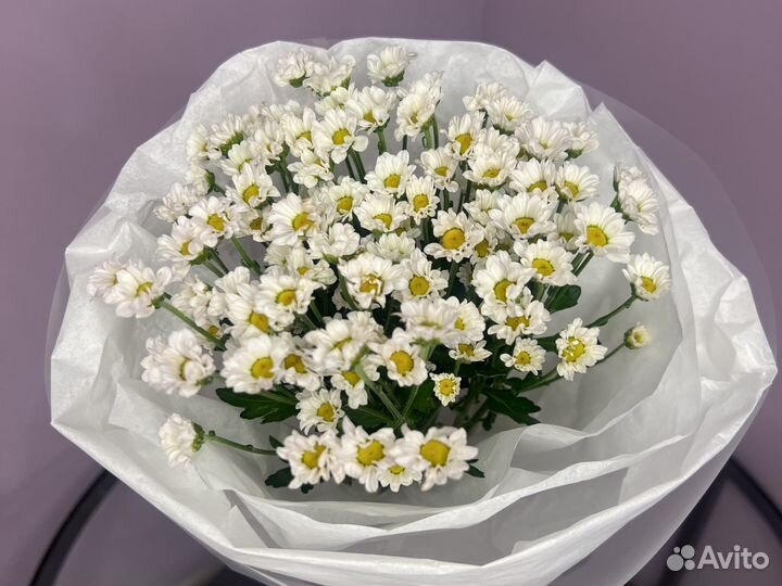 Букет с ромашками